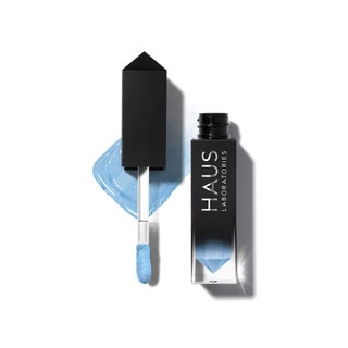 Haus Laboratories Glam Attack Liquid Eye Shadow in Blue Jean Dream on white background